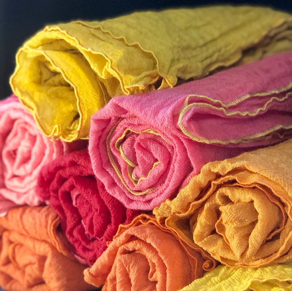Tissus colorés